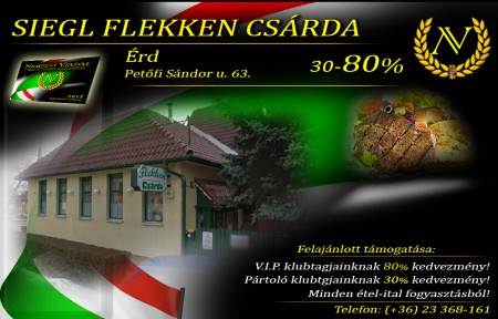 Érd ***SIEGL FLEKKEN CSÁRDA 30-80%
